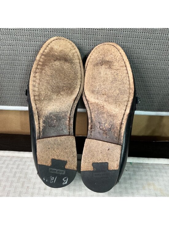 Cole Haan Mens Black Leather Loafers Size 10D With Buckle Detail & Fringe Accent main image 7